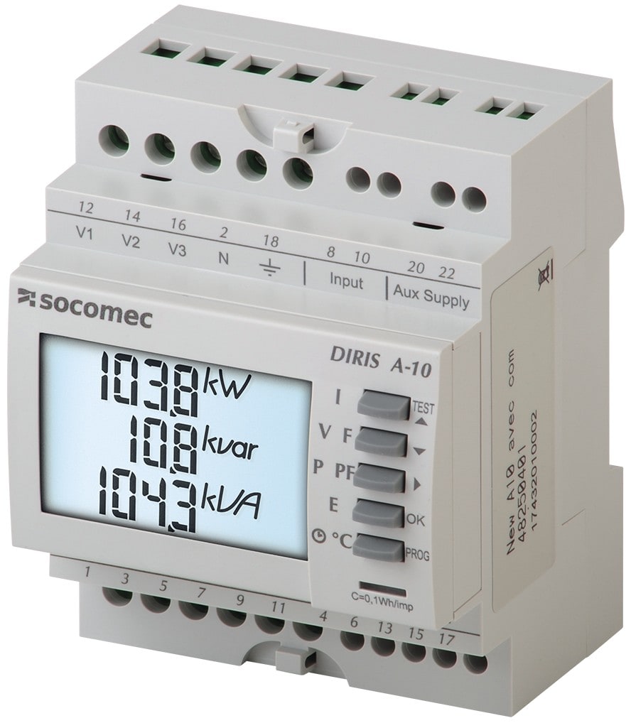 Socomec - Centrale de mesure multifonction DIRIS A-10 sans communication MODBUS RS485