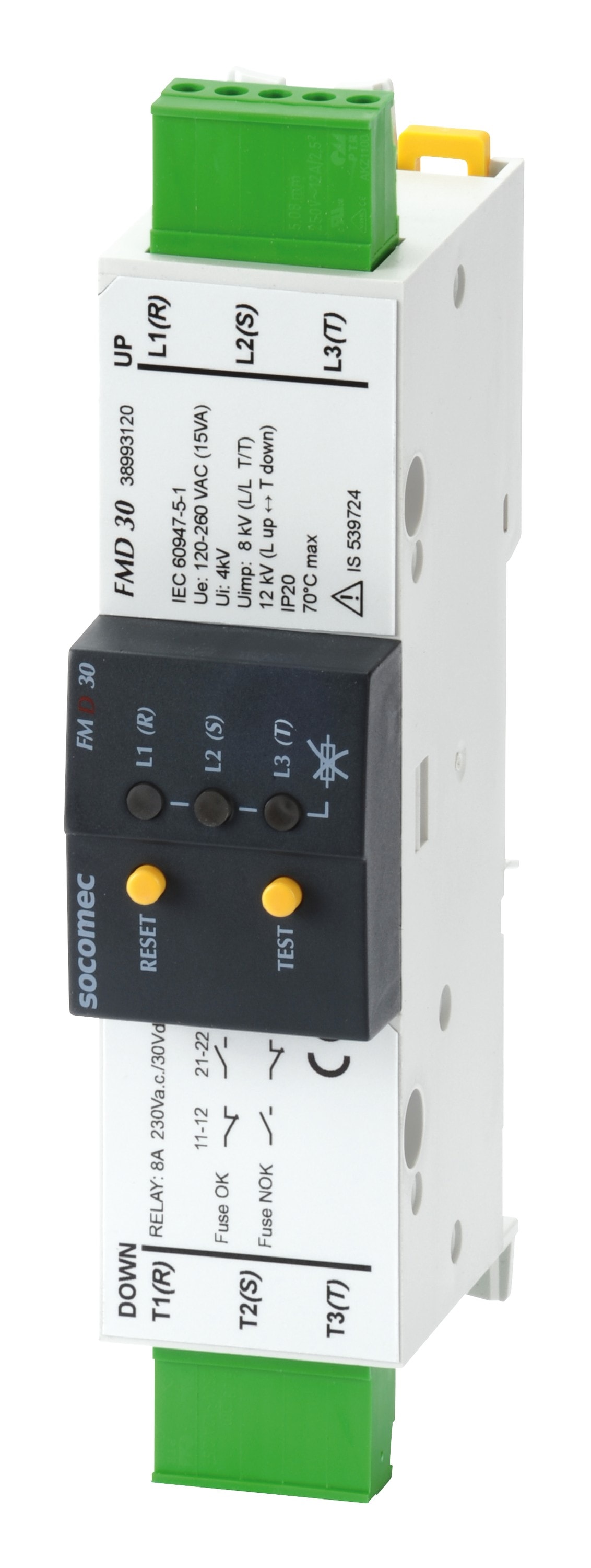 Socomec - Fusion fusible électronique  FMD 3 LED 380-690VAC