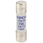 Socomec - Fusible cylindrique photovoltaïque gPV 30kA 10x38 1000VDC 16A