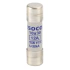 Socomec - Fusible cylindrique photovoltaïque gPV 30kA 10x38 1000VDC 12A