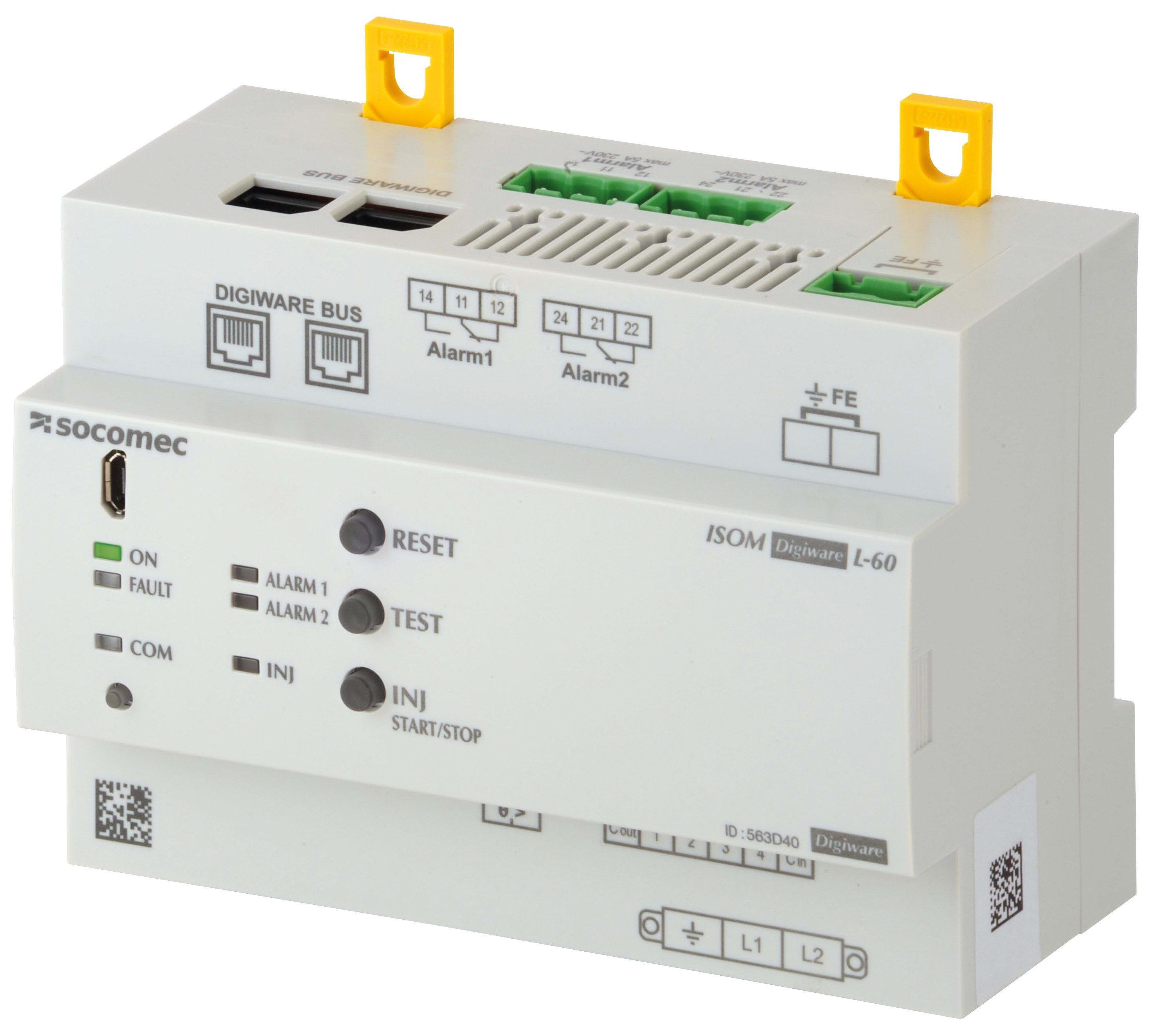 Socomec - Contrôleur Permanent d'Isolement ISOM DIGIWARE L-60