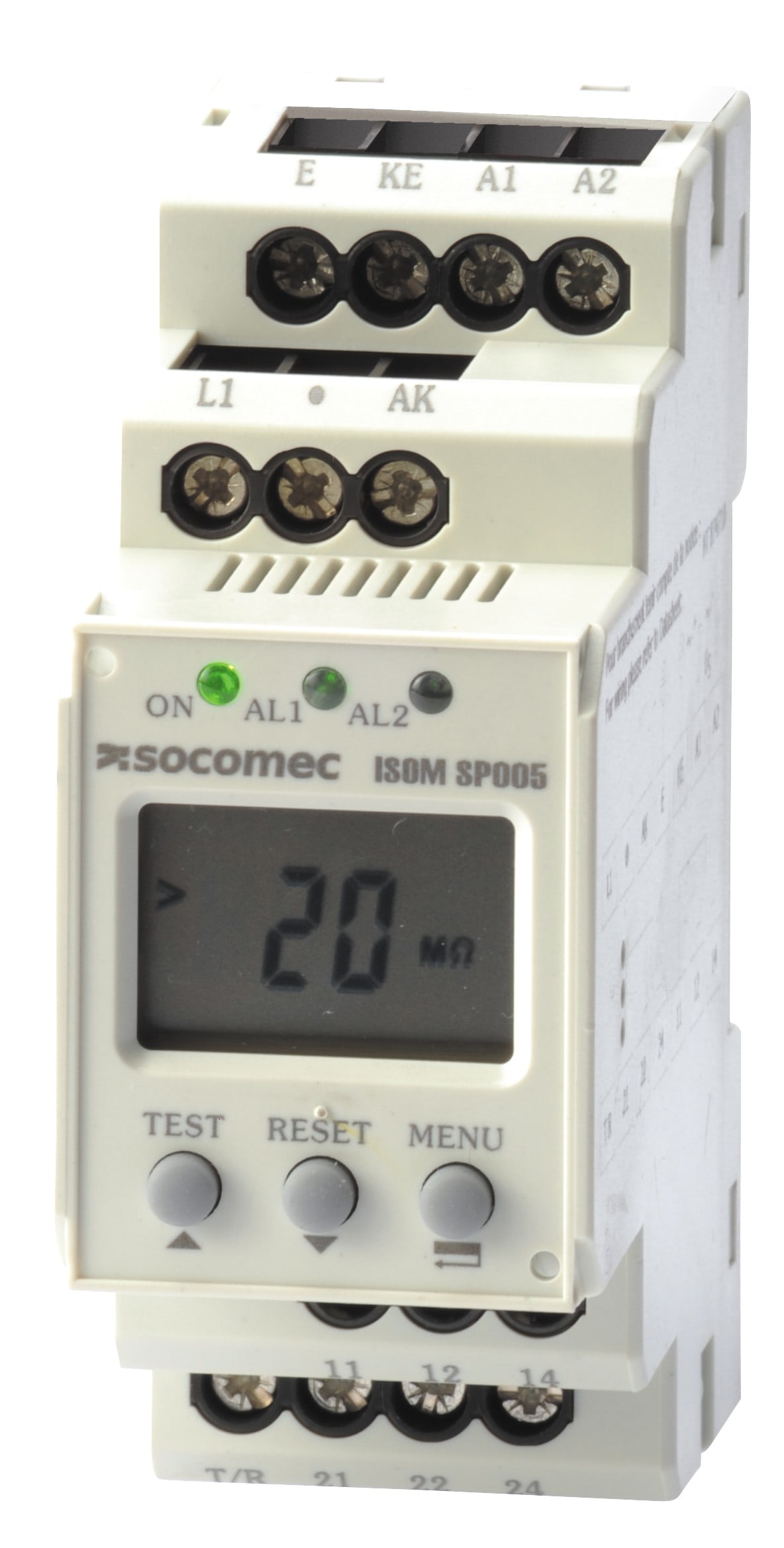 Socomec - Contrôleur permanent d'isolement ISOM SP005 16-72VAC/9,6-94VDC