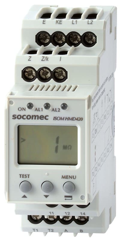 Socomec - Contrôleur permanent d'isolement ISOM HMD420 20-264VAC autoalimenté