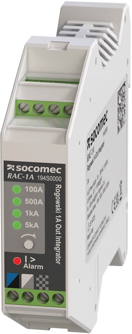 Socomec - Intégrateur RAC-1A pour capteur de courant flexible RGW sortie 1 A
