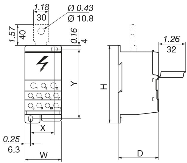 Socomec - Connecteur pour répartiteur unipolaire 400A