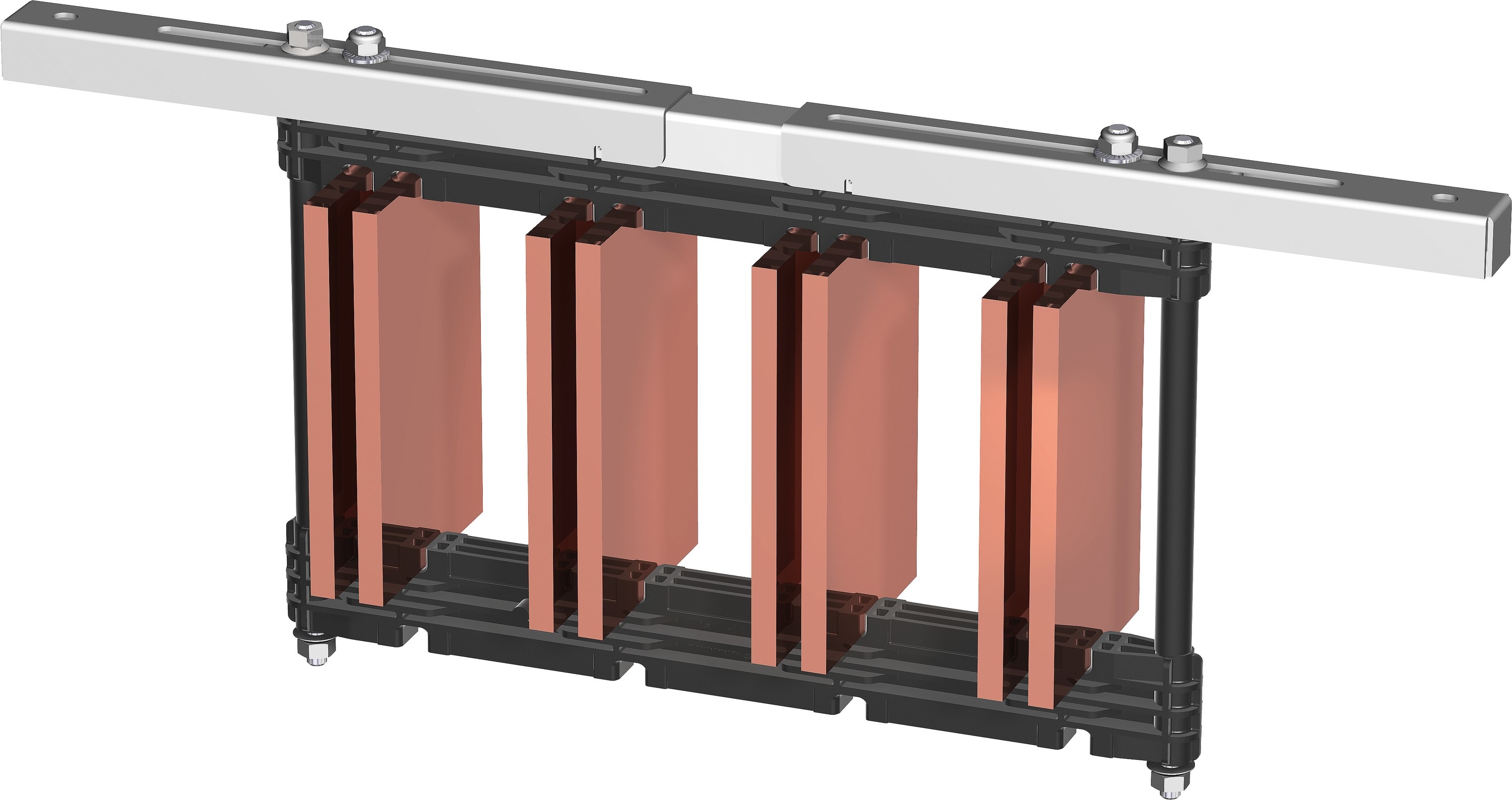 Socomec - Profilé réglable de fixation intermédiaire 2x5 /1x10 pour SBC 10