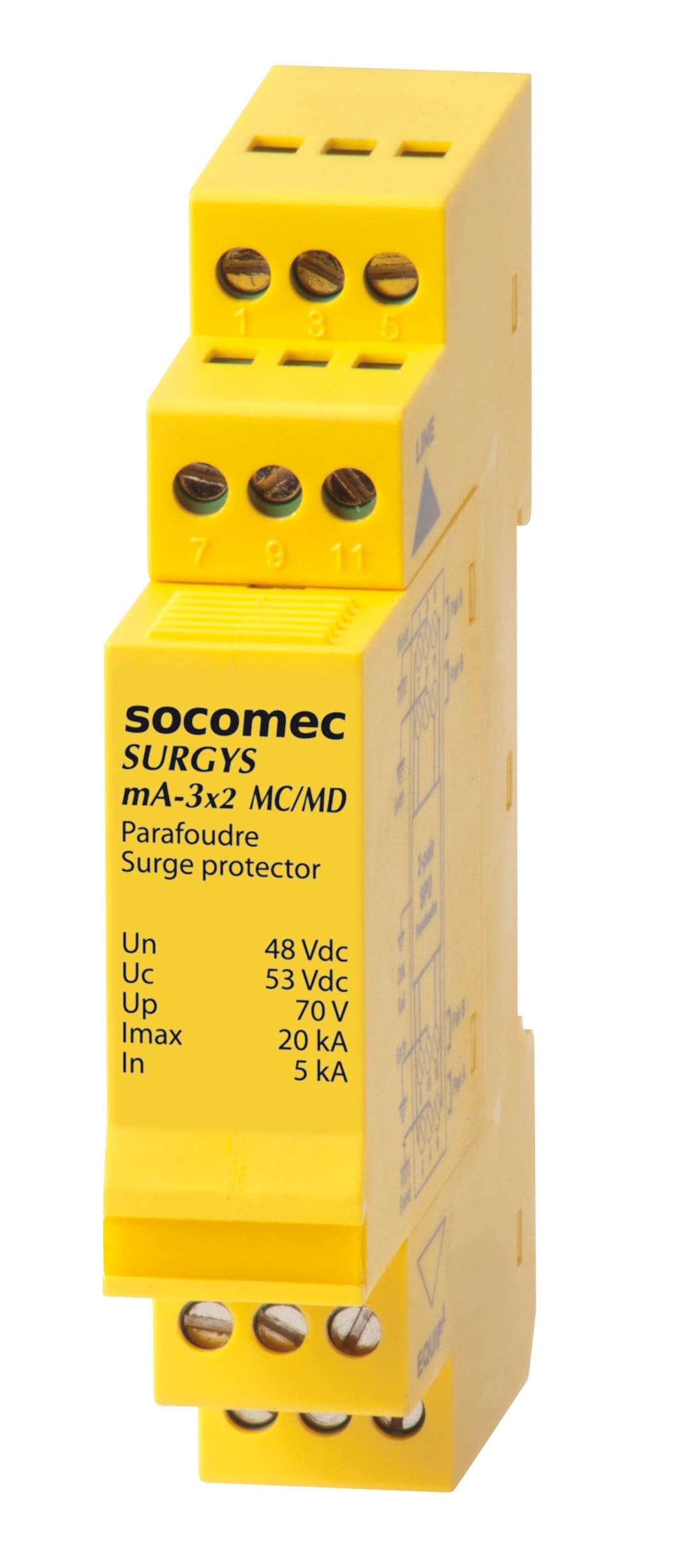 Socomec - Parafoudre courant faible SURGYS mA-3 version 1 paire