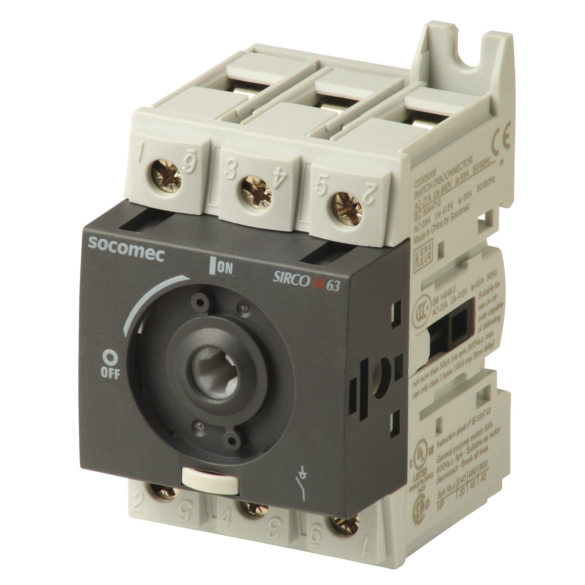 Socomec - Interrupteur-sectionneur SIRCO M2 3P 63A