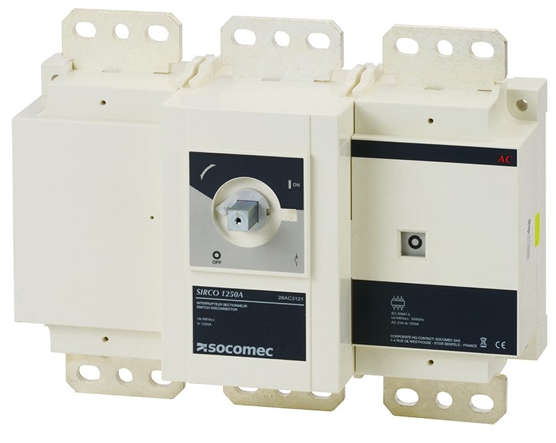 Socomec - Interrupteur-sectionneur SIRCO AC 690VAC 3P 2000A sans poignée