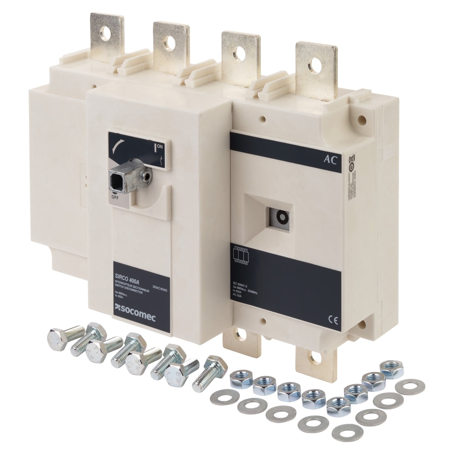 Socomec - Interrupteur-sectionneur SIRCO AC 690VAC 4P 400A sans poignée