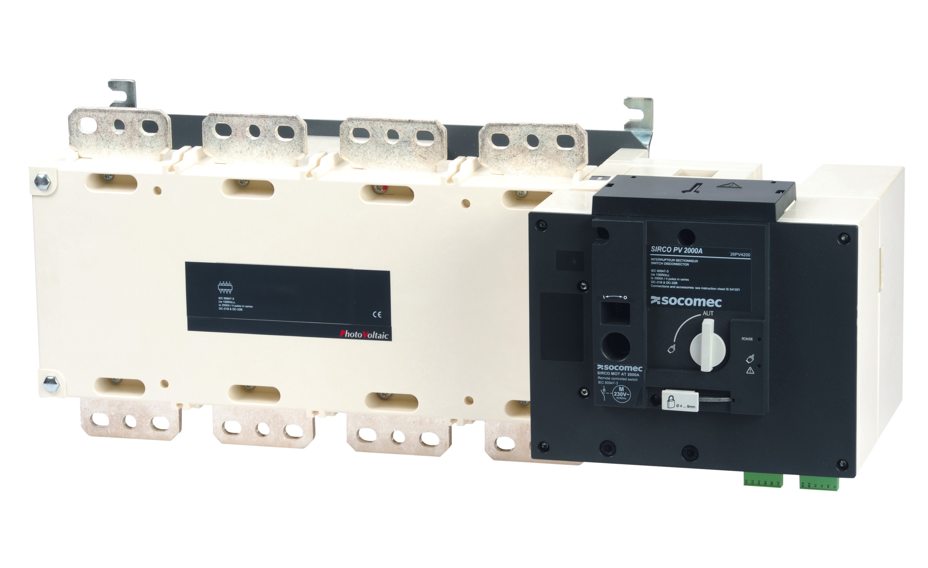 Socomec - Interrupteur-sectionneur AC commandé à distance SIRCO MOT AT 230VAC 4P 1600A