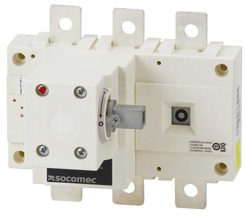 Socomec - Interrupteur-sectionneur AC SIRCO 3P 400A commande latérale sans poignée