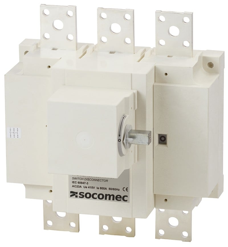 Socomec - Interrupteur-sectionneur AC SIRCO 3P 1800A commande latérale sans poignée