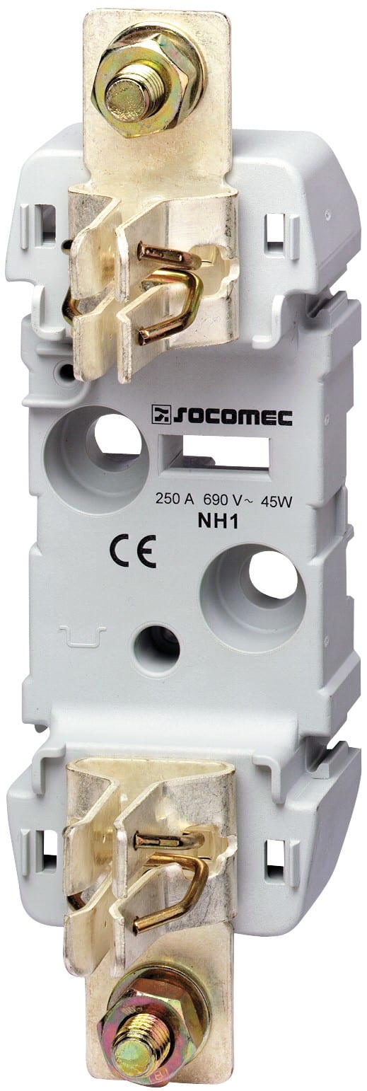 Socomec - Socle pour fusibles sans percuteur T1 1P 250A, appareil à fixation par vis