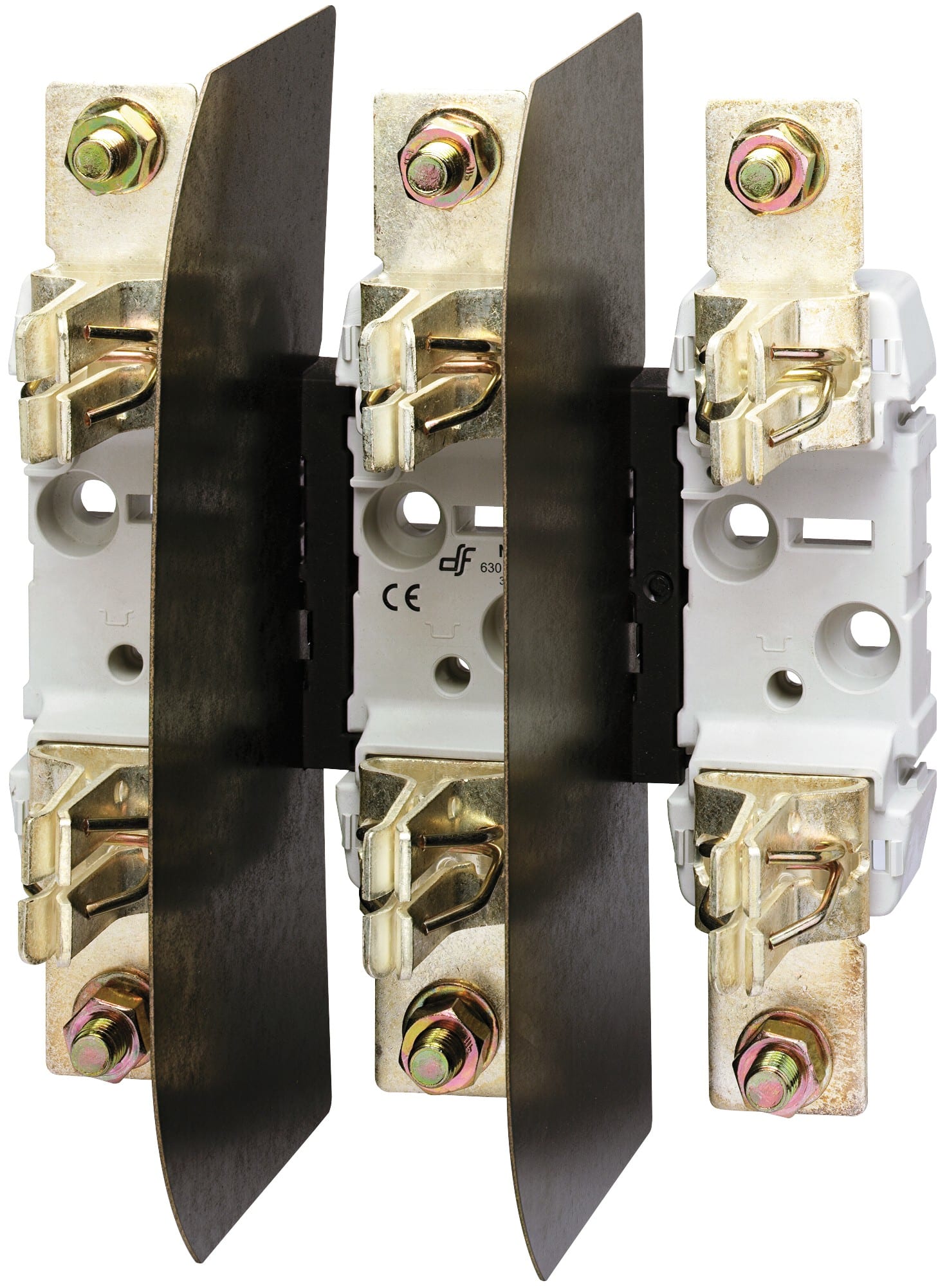 Socomec - Socle pour fusibles sans percuteur T3 3P 630A, appareil à fixation sur rail DIN