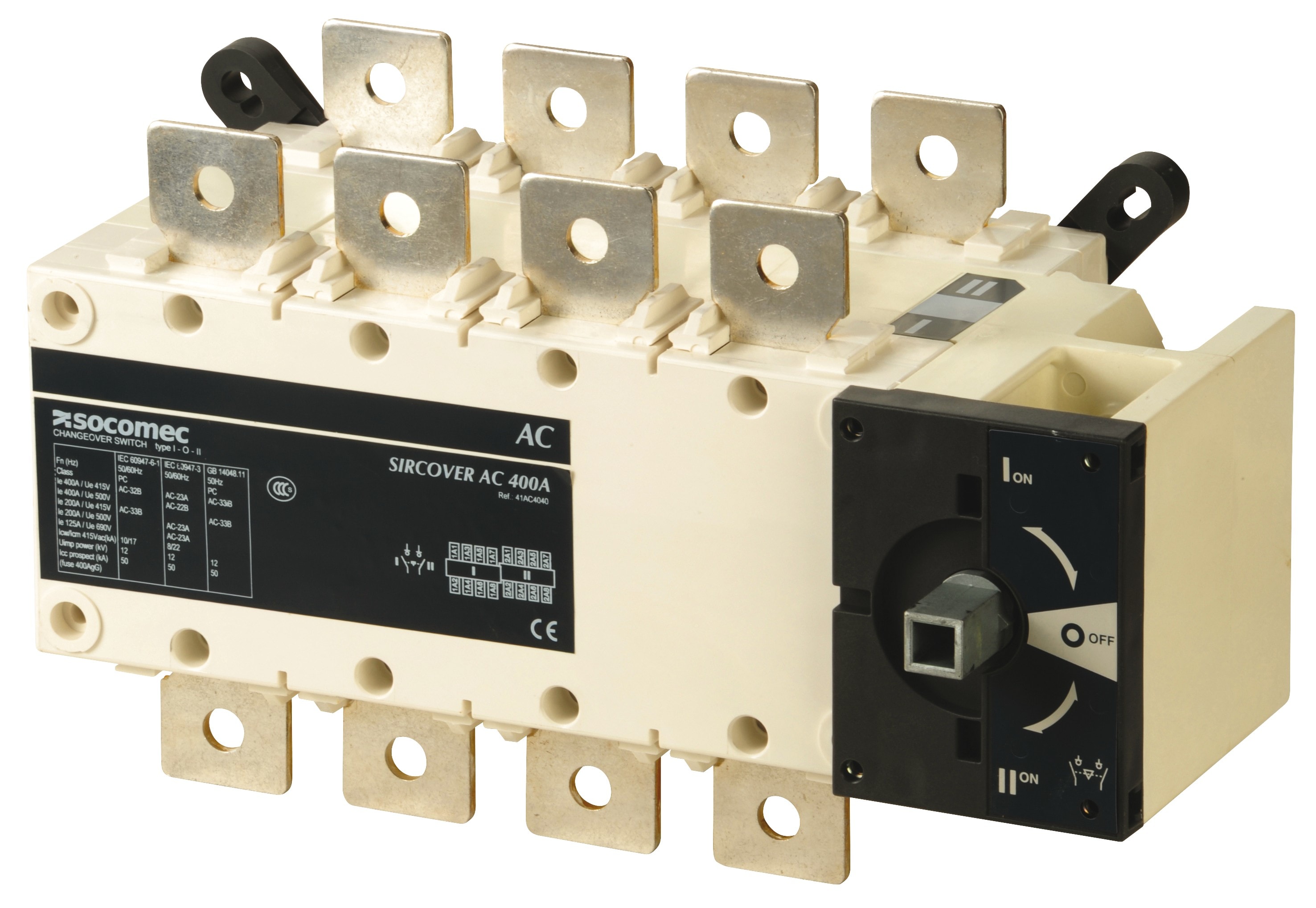 Socomec - Inverseur de sources à commande manuelle SIRCOVER I-0-II 4P 400A