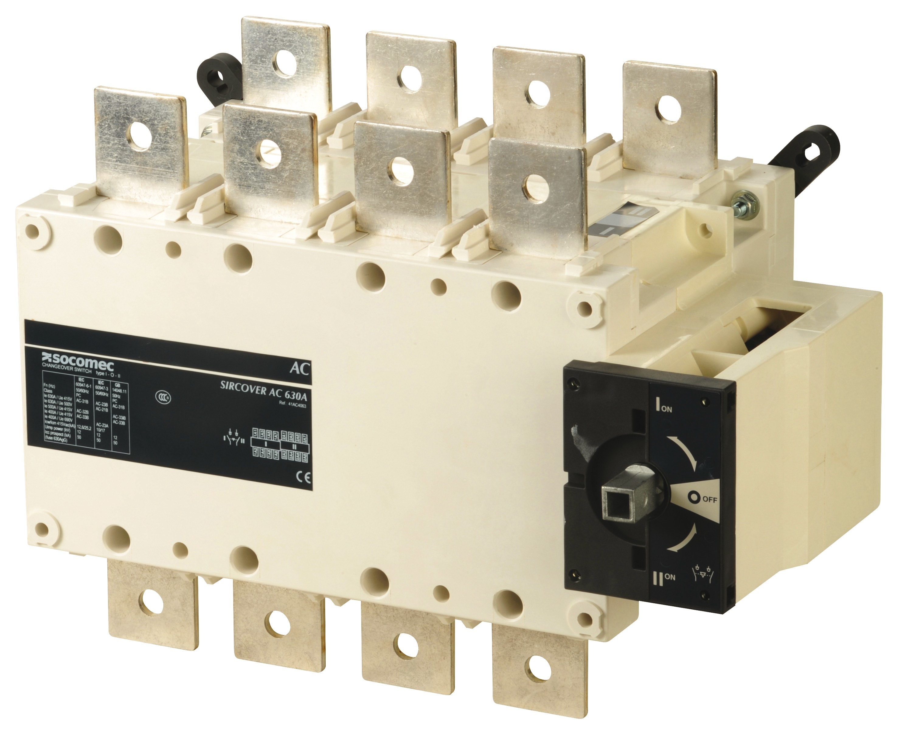 Socomec - Inverseur de sources à commande manuelle SIRCOVER I-0-II 4P 630A