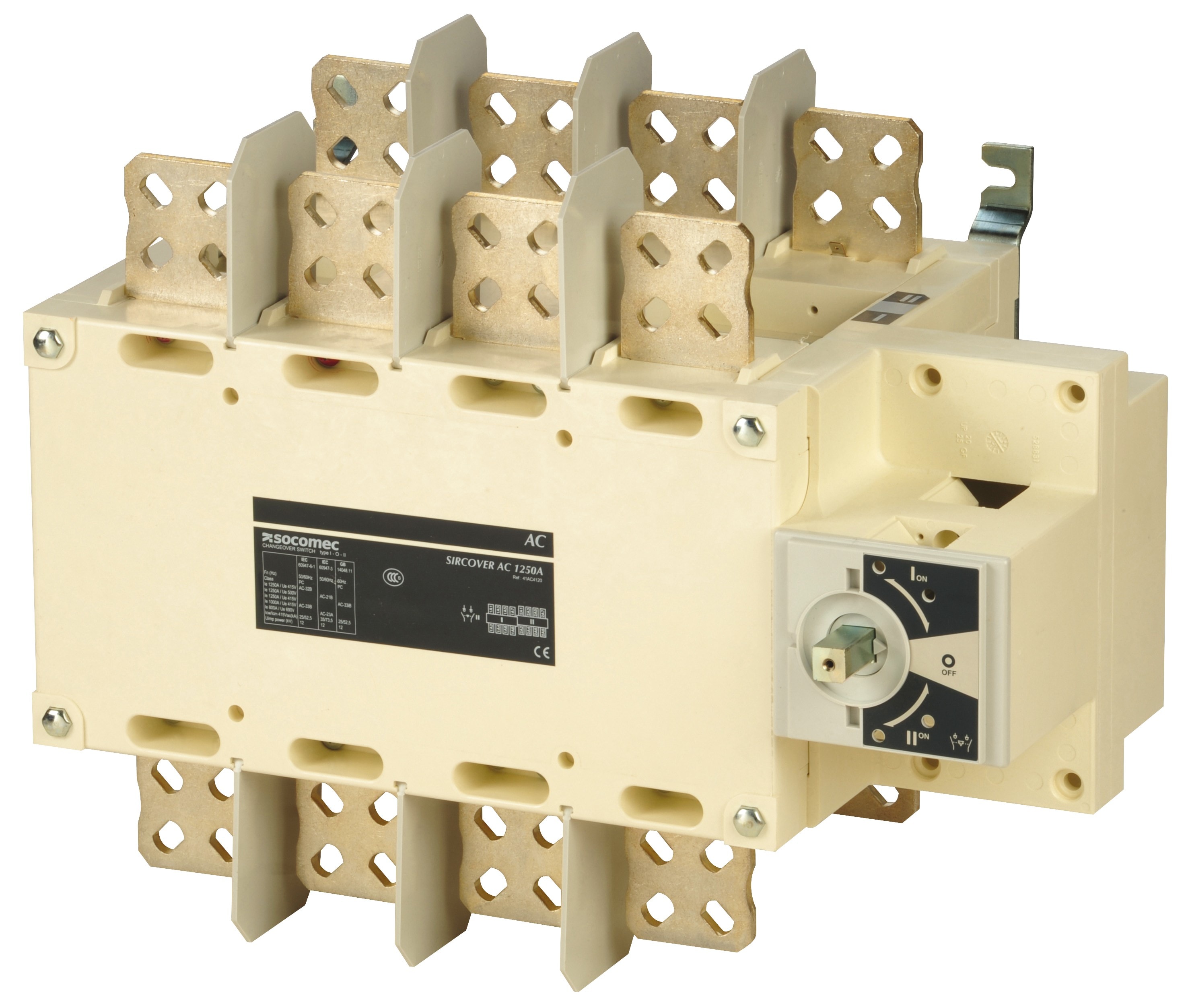 Socomec - Inverseur de sources à commande manuelle SIRCOVER I-0-II 4P 1250A