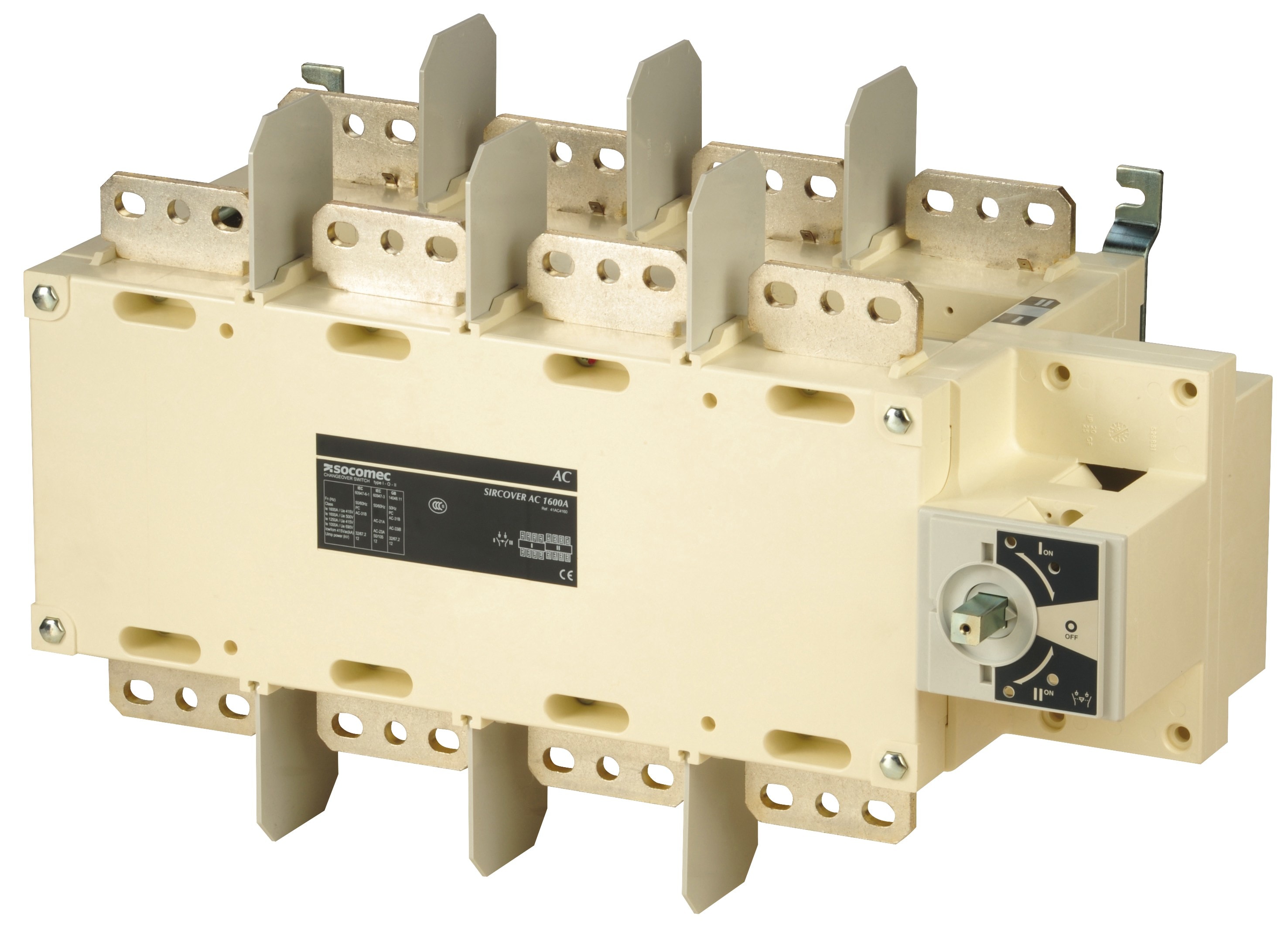 Socomec - Inverseur de sources à commande manuelle SIRCOVER I-0-II 4P 1600A