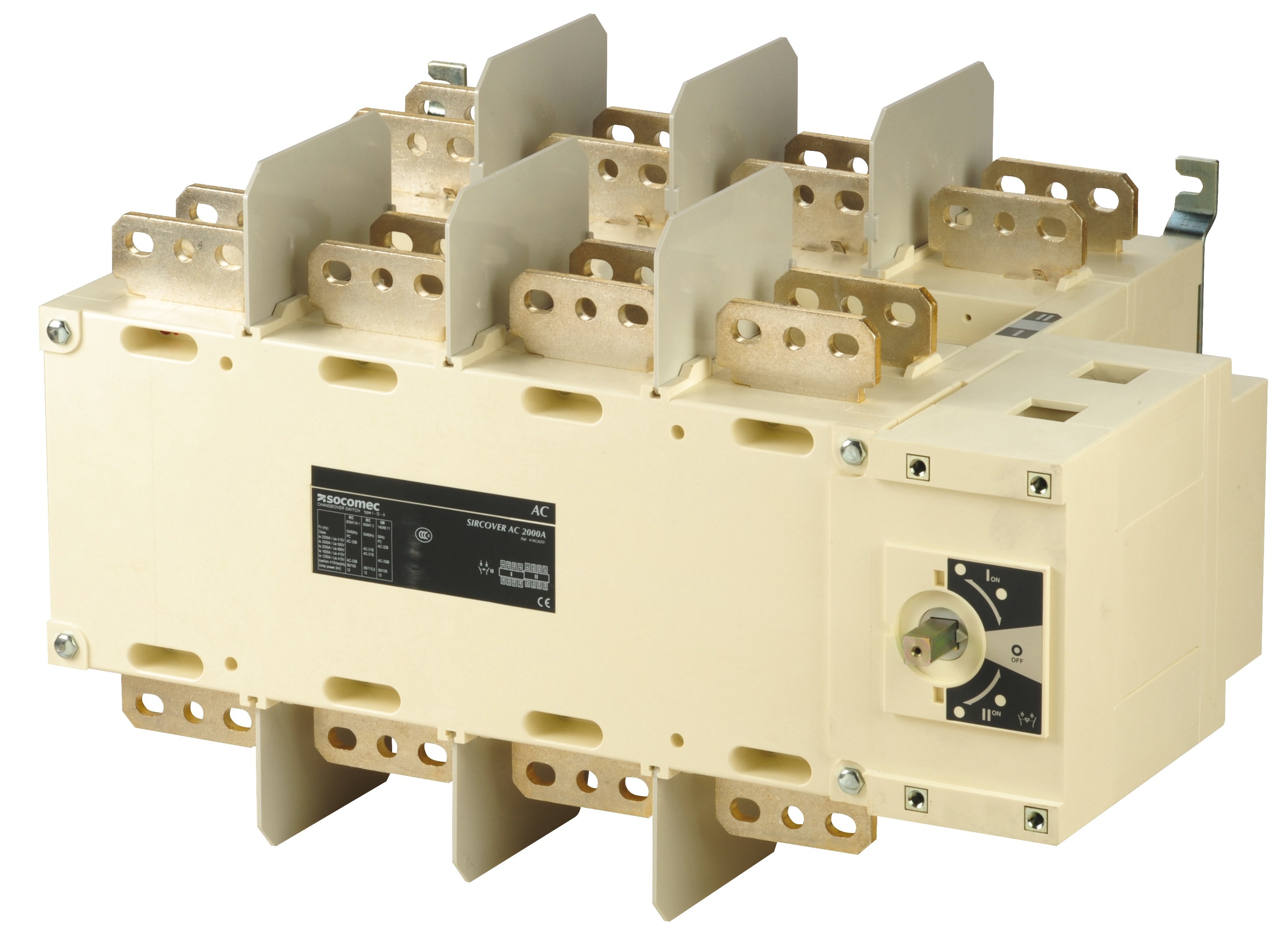 Socomec - Inverseur de sources à commande manuelle SIRCOVER I-0-II 4P 2000A