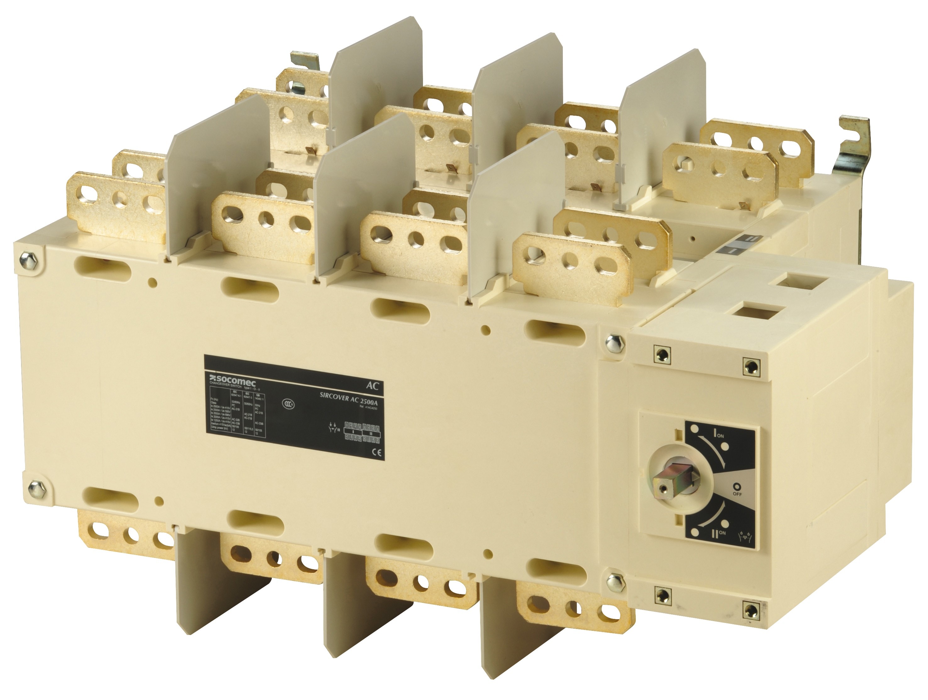 Socomec - Inverseur de sources à commande manuelle SIRCOVER I-0-II 4P 2500A