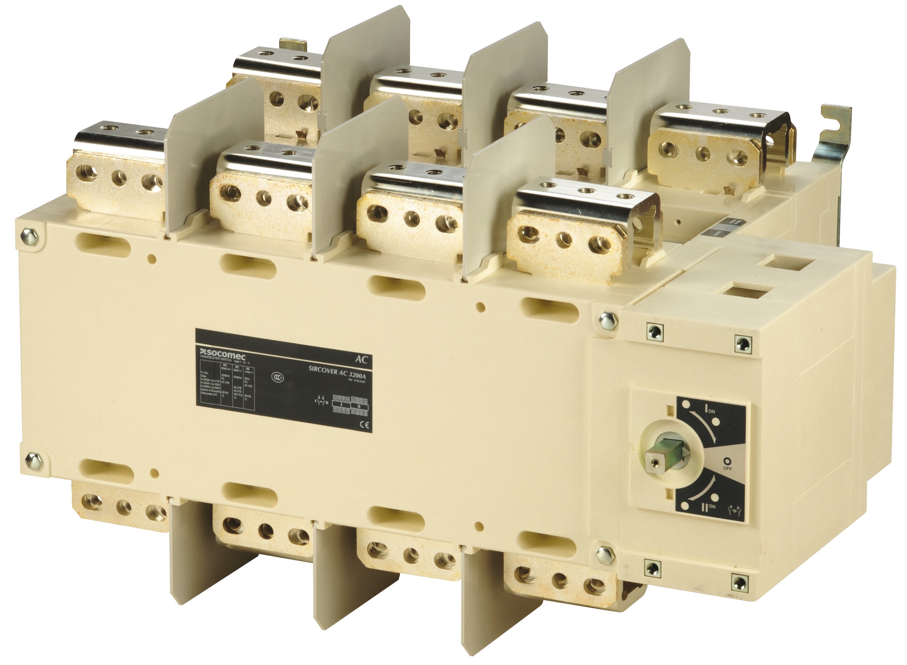 Socomec - Inverseur de sources à commande manuelle SIRCOVER I-0-II 4P 3200A