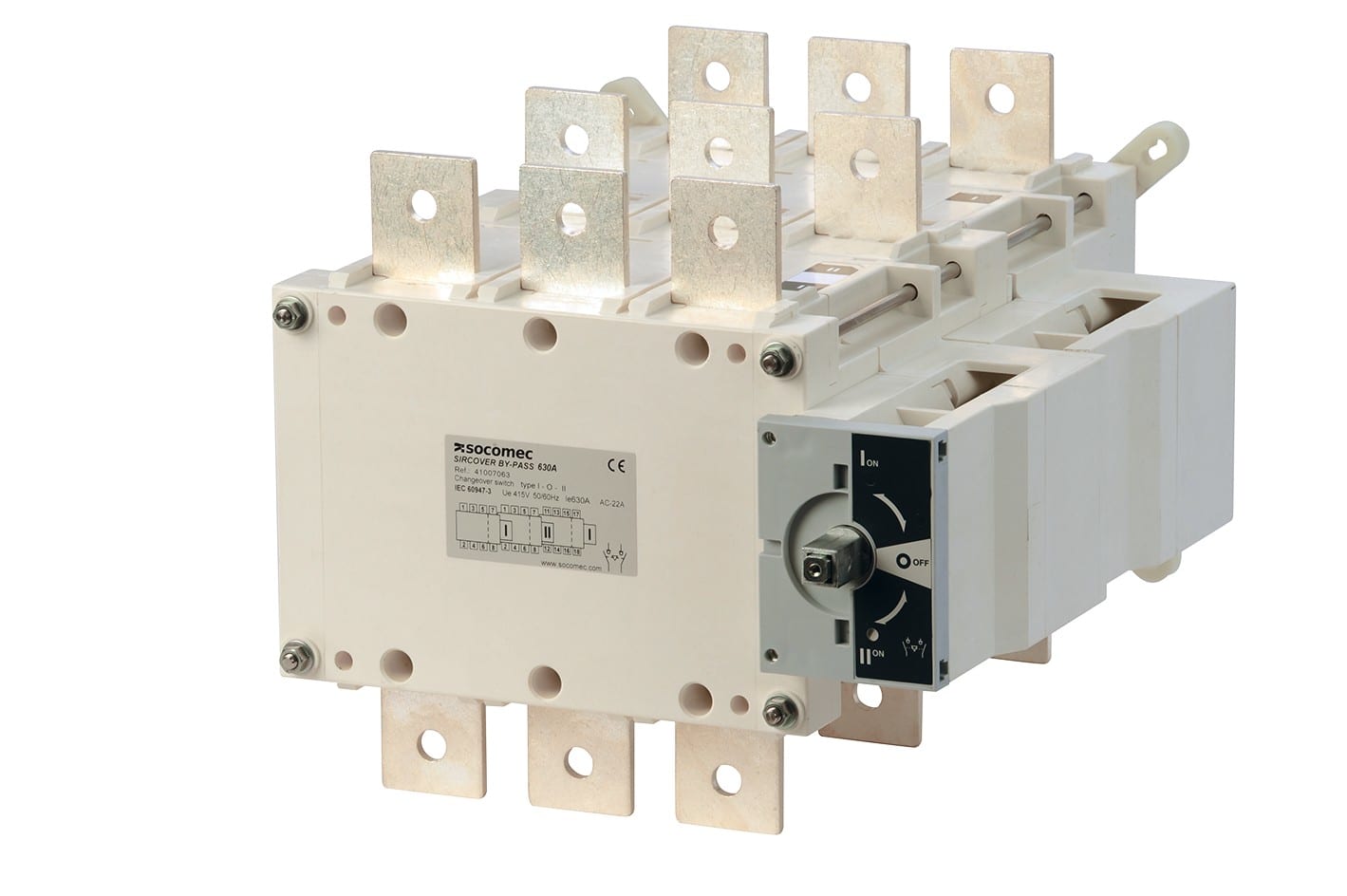 Socomec - Inverseur de sources à commande manuelle SIRCOVER I-I+II-II 3+6P 125A