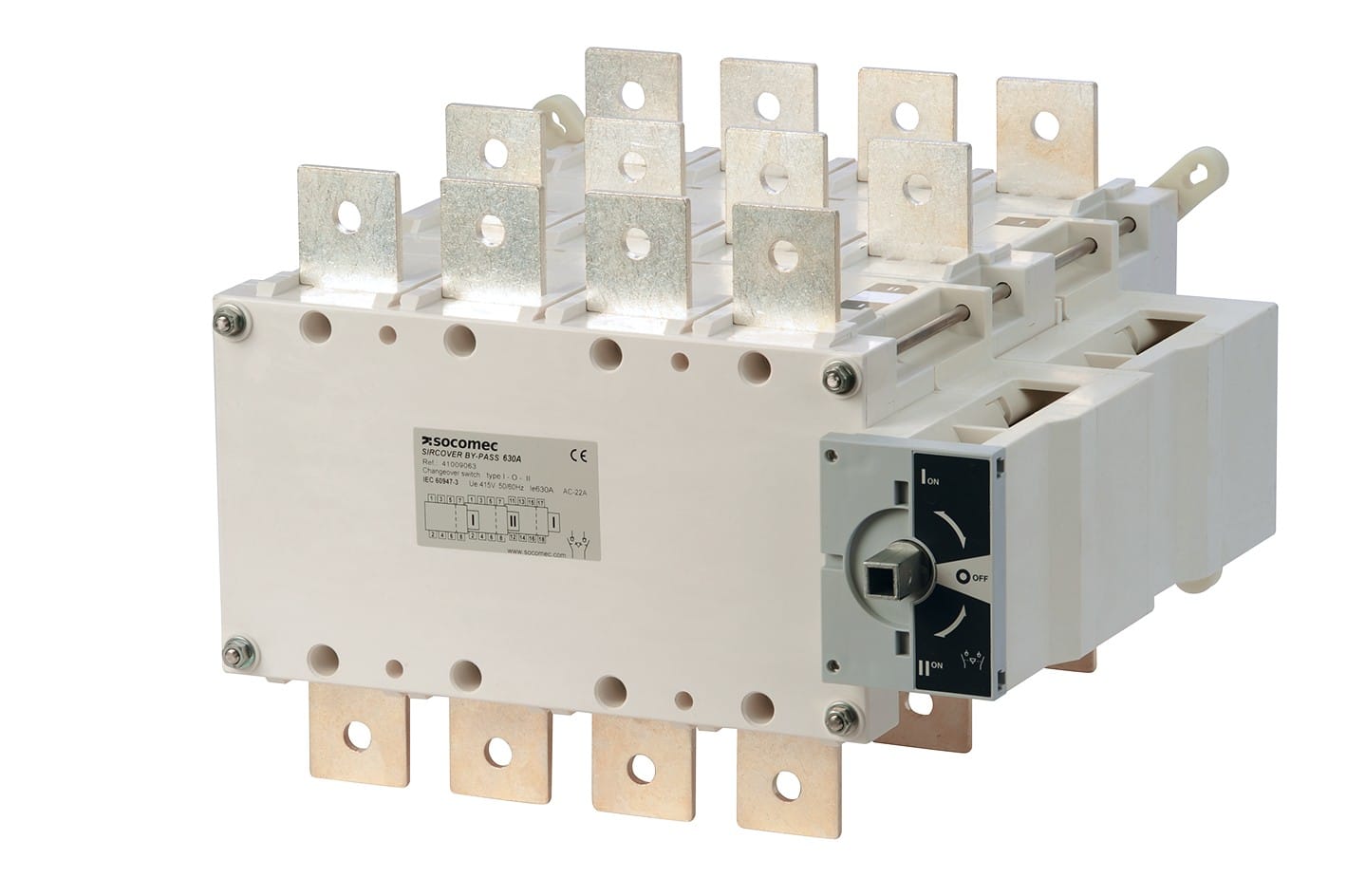 Socomec - Inverseur de sources à commande manuelle SIRCOVER I-I+II-II 4+8P 125A