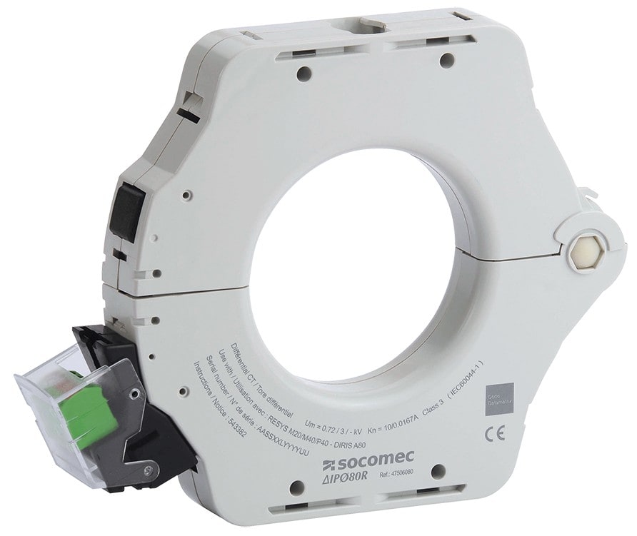 Socomec - Tore différentiel ouvrant circulaire 600/1 diamètre 80mm