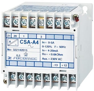 Socomec - Transducteur de courant CSA-A4 1A/4-20mA ALIM 230V