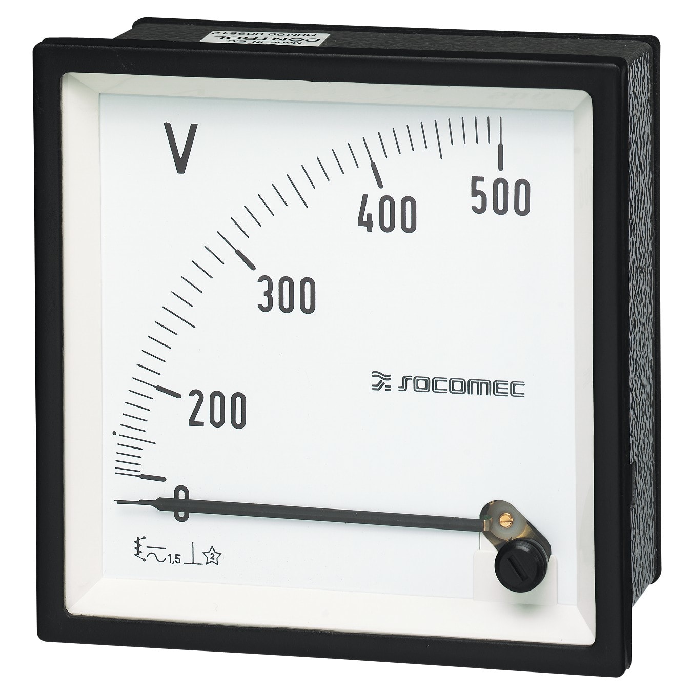 Socomec - Voltmètre analogique D48A90-V DIN 48x48 0-250V raccordement direct
