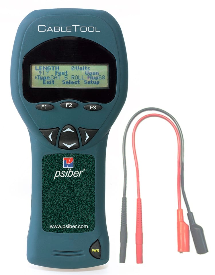 Softing - CableTool, compteur de câble multifonctionnel. Le kit comprend une unité, une pa