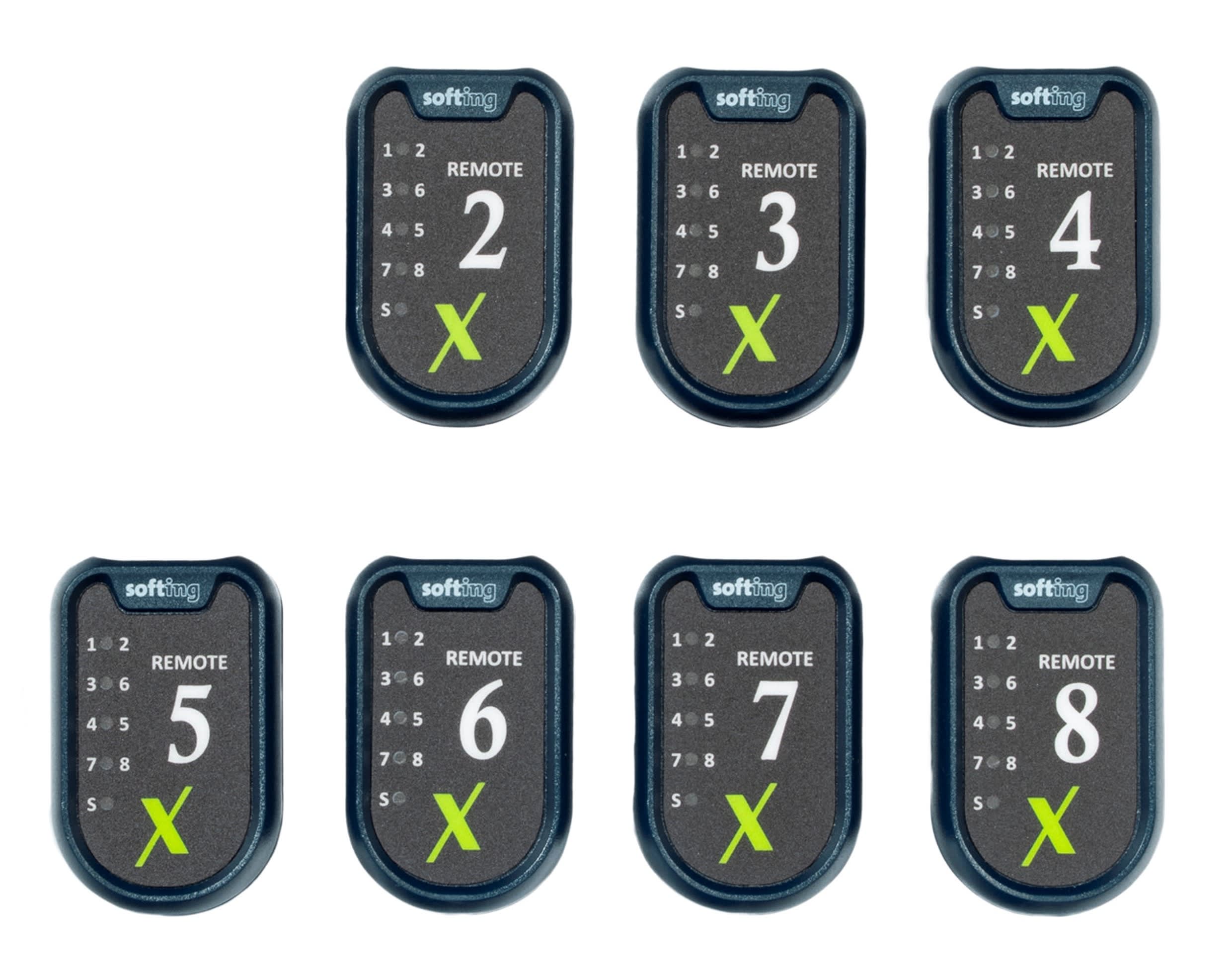 Softing - Ensemble avec 7 (#2 - #8) télécommandes intelligentes pour la série LinkXpert co