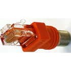 Softing - Adaptateur RJ45 vers Coax F 1 x Adaptateur avec prise RJ45 vers prise Coax F