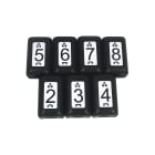 Softing - Kit de 7 bouchons d'identification des liaisons.numérotés de 2 à 8. Accesoire po