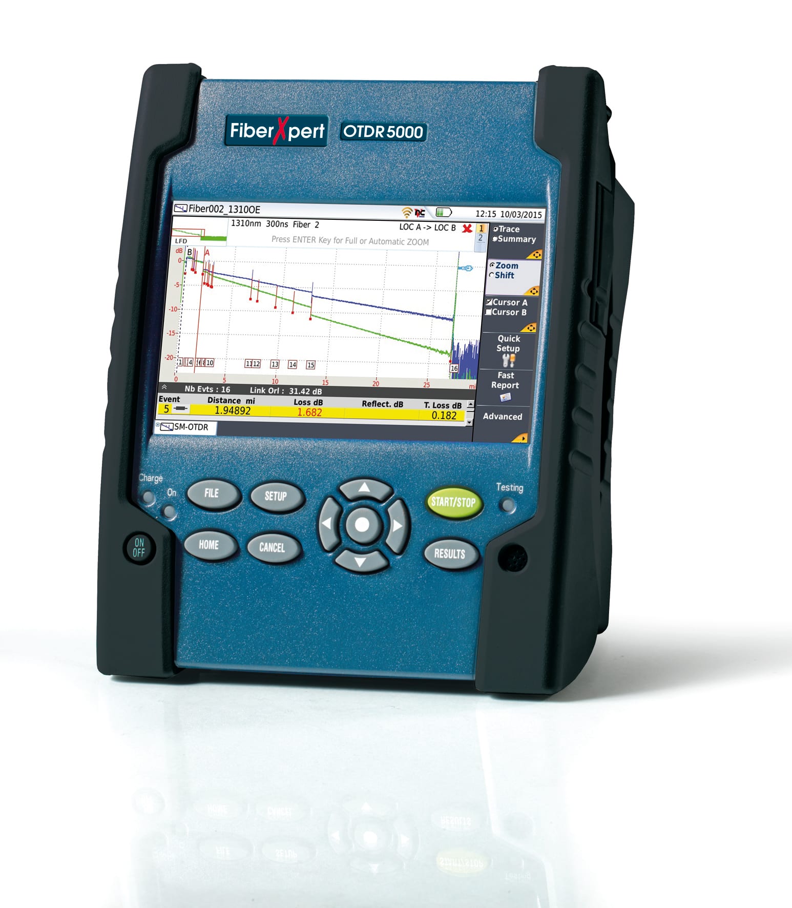 Softing - FiberXpert OTDR 5000 - OTDR Quad intelligent. Mesure et documentation des réseau