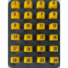 Softing - Kit de 24 bouchons d'identification x RJ45 (1 - 24) Accessoire pour la série des