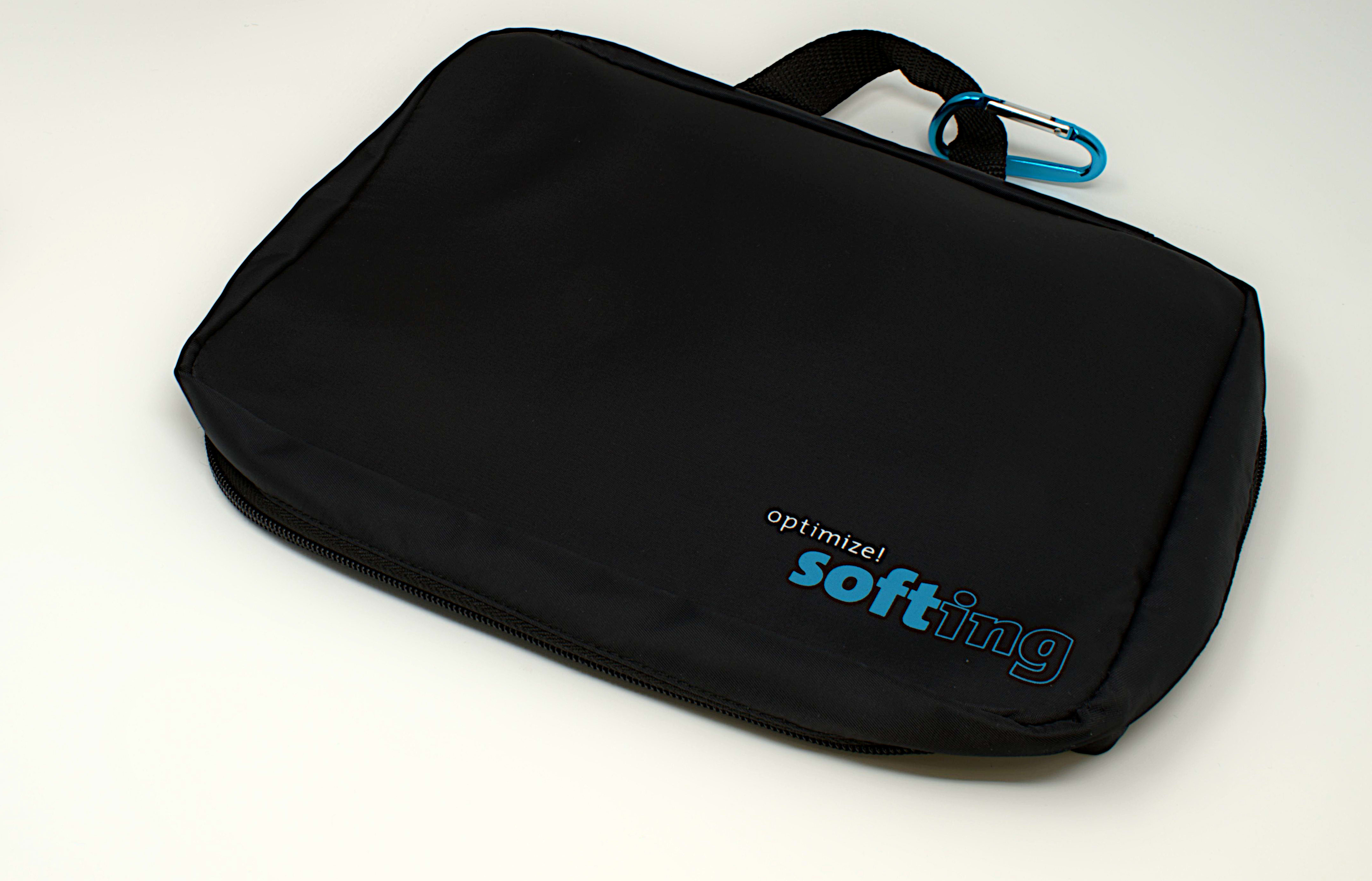 Softing - Pochette souple pour ACs WireXpert. Compartiments pour 2 adaptateurs Wir