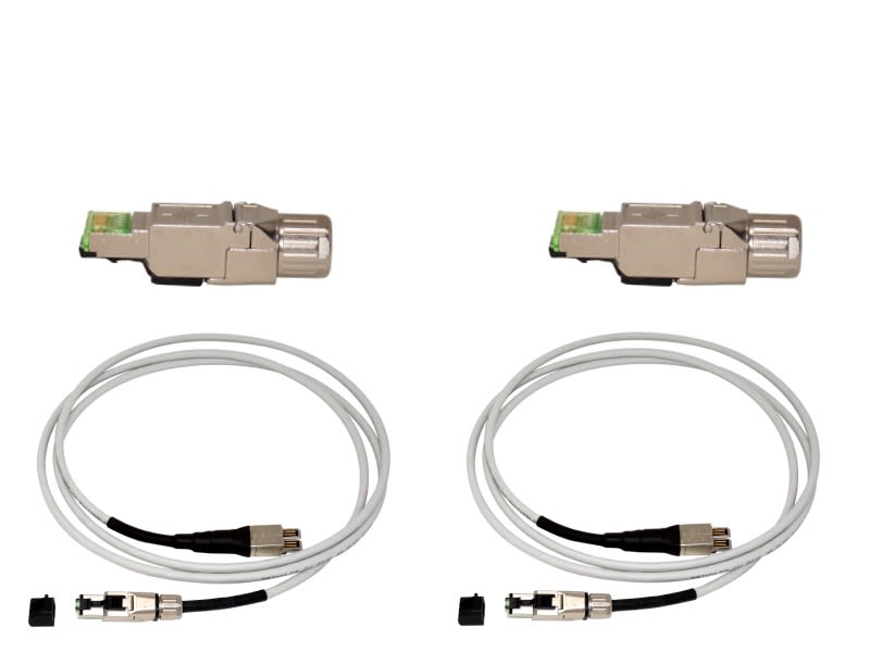 Softing - Cordon Permanent Link LONGLIFE RJ45 Starter SetComprend : 2 câbles de mesure RJ4
