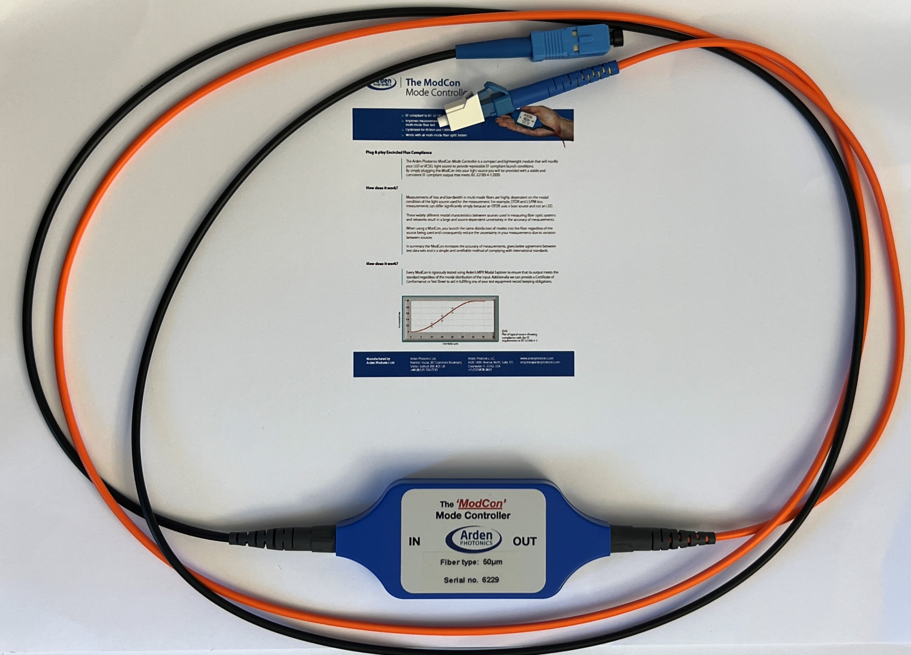 Softing - Câble de référence multimode SC-LC FiberXpert 700, compatible EF