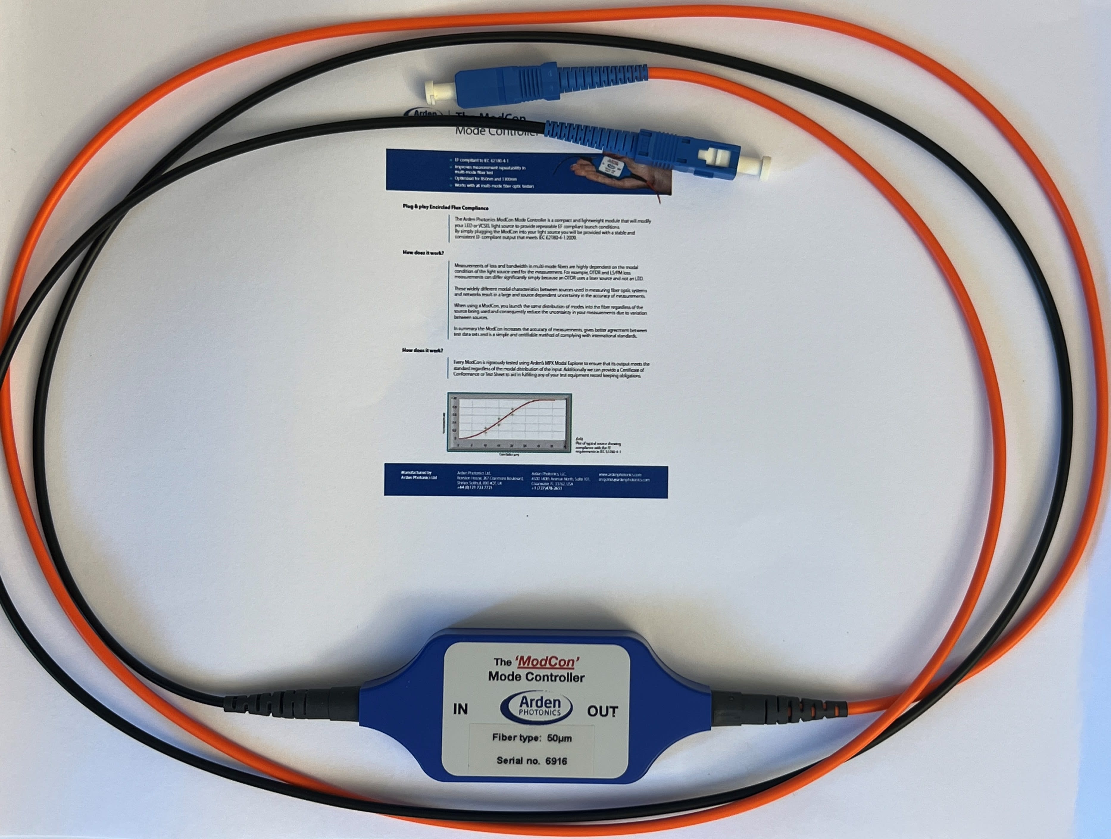 Softing - Câble de référence multimode SC-SC FiberXpert 700, compatible EF