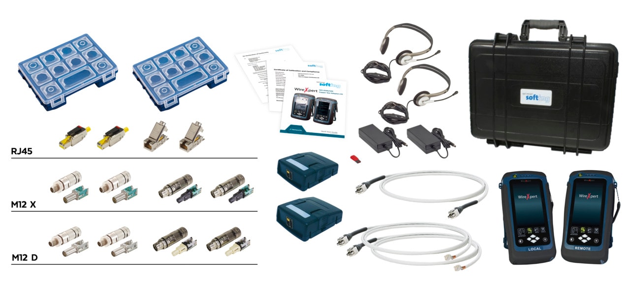 Softing - WireXpert INDUSTRIAL LAN - Certificateur jusqu'a Classe EA et CAT6A - 2 x 228179
