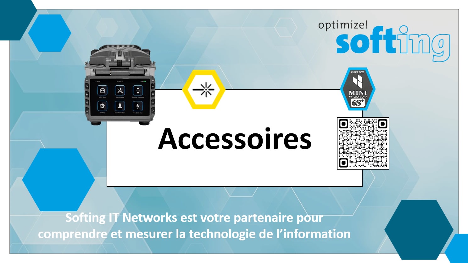 Softing - Couperet à fibre optique FiberFox Mini 60A avec stockage pour débris de fibre