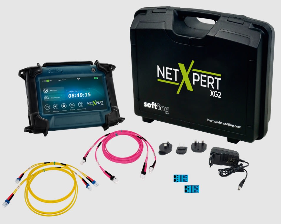 Softing - NetXpert XG2 Fiber Extension Kit pour 10 Gbit/s CU/F Cont: 2x licences/1x XG uni