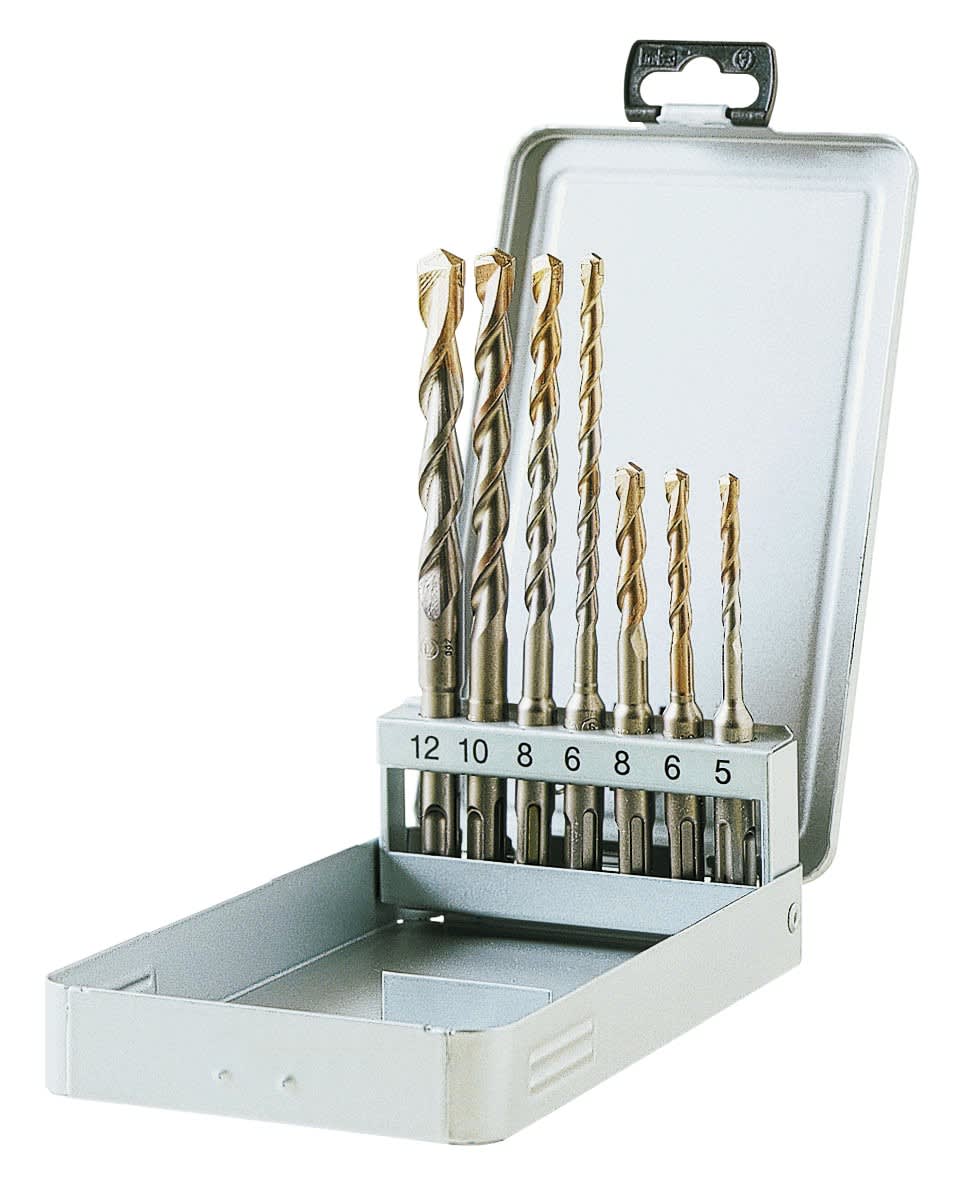 AGI Robur - Coffret 7 forets SDS plus 5-6-8-10-12 mm.