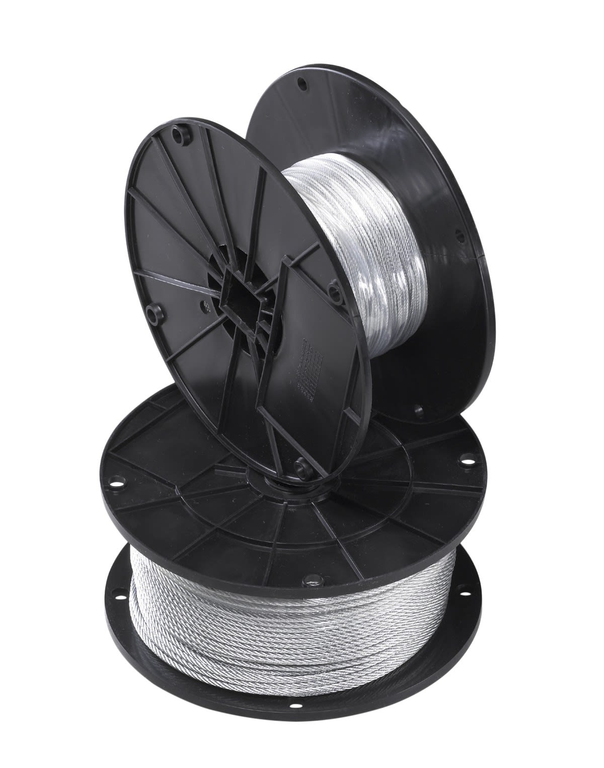 AGI Robur - Câble de suspension acier galvanisé diamètre 1,5 mm, résistance 35 Kg, 152m