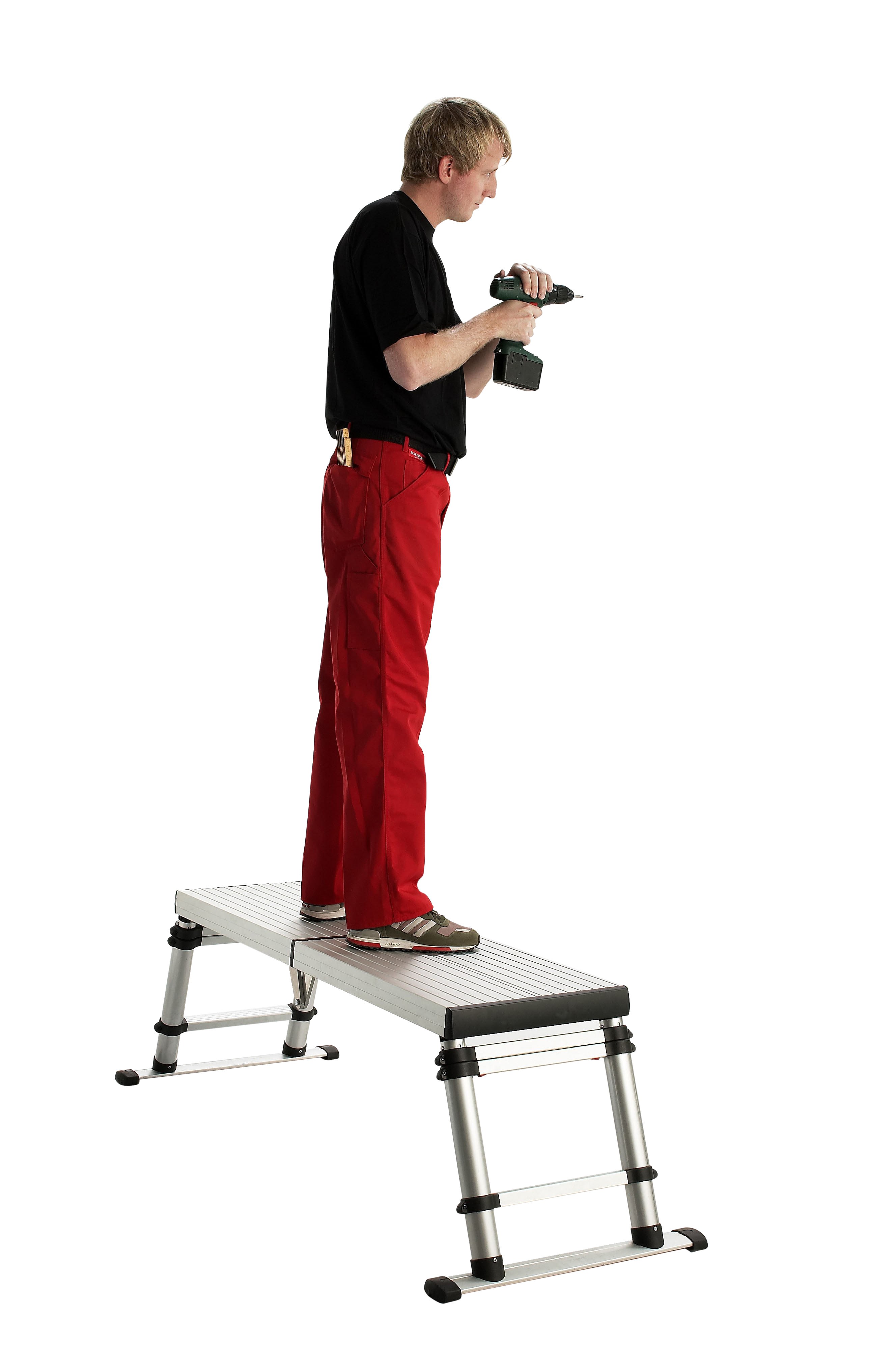 AGI Robur - Plate forme télescopique hauteur réglable 0,5-0,88m, 150x62cm.