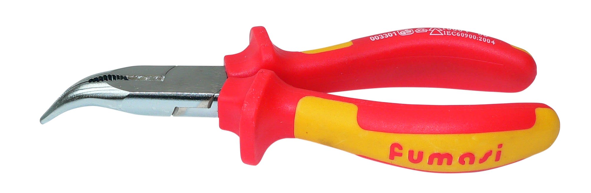 AGI Robur - Pince demi ronde coudée isolée 1000V, 160mm