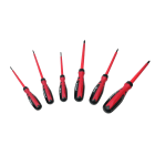 AGI Robur - Coffret 6 tournevis isolés 1000V PH0-1-2 et plats 2,5x100, 3x100, 4x100