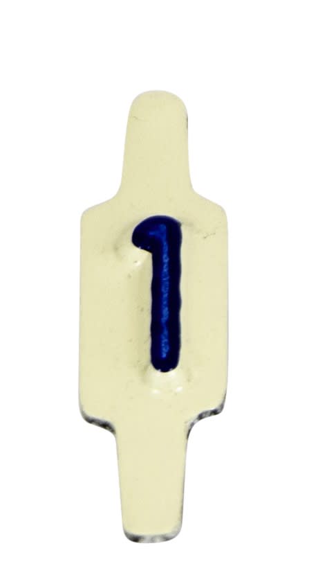 AGI Robur - Caractère amovible à languette pliable pour plaquette 222801. Chiffre 1. Par 25